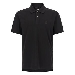 C.P. Company Black Cotton Polo Men's Shirt
